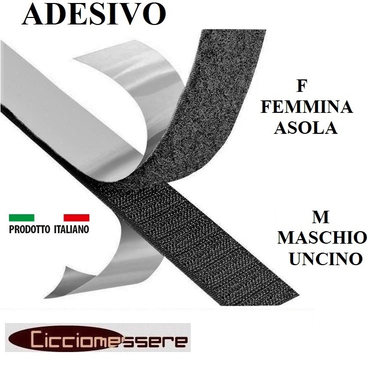 VELCRO ADESIVO NASTRO EXTRA STRONG mm 50×1000 NERO – Lux & Relax
